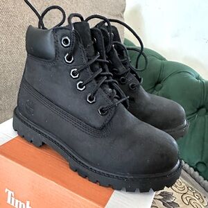 Black timberland boots kids